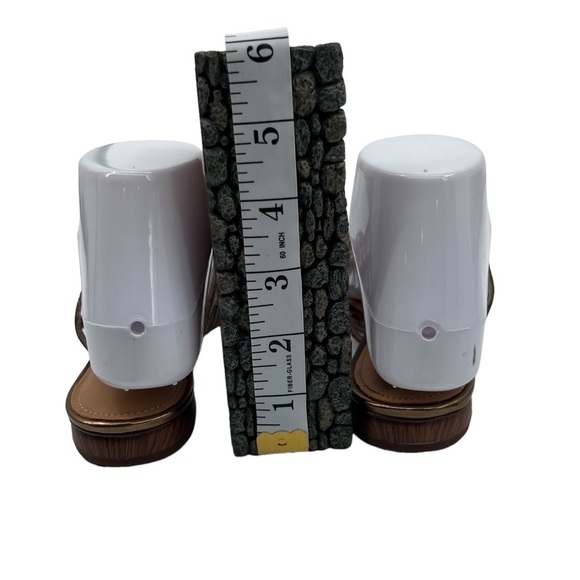 Sigerson Morrison Gold Eddi Caged Mirror Pointed Toe Sandals Size 37 Women’s - Picture 8 of 10